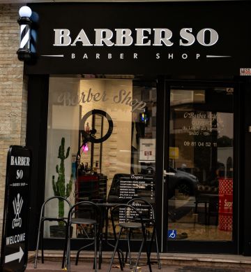 Photo du salon Barber So à Antibes, boulevard Albert 1er
